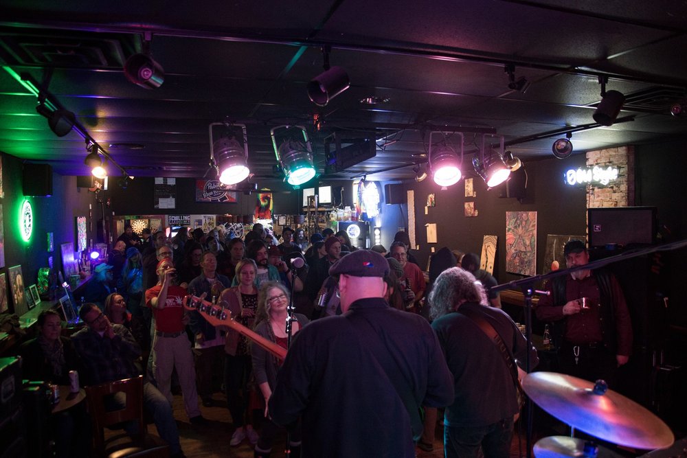 Band Playing at The Down Under Lounge Packed House