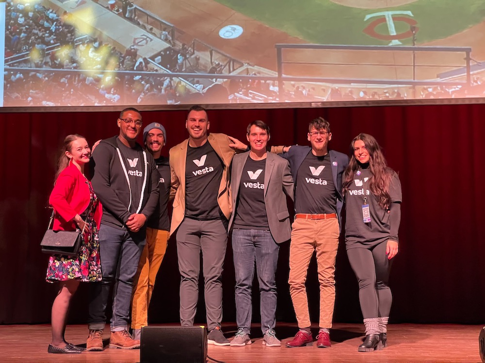 Event Vesta team at Minnesota Twins Techstars Demo Day