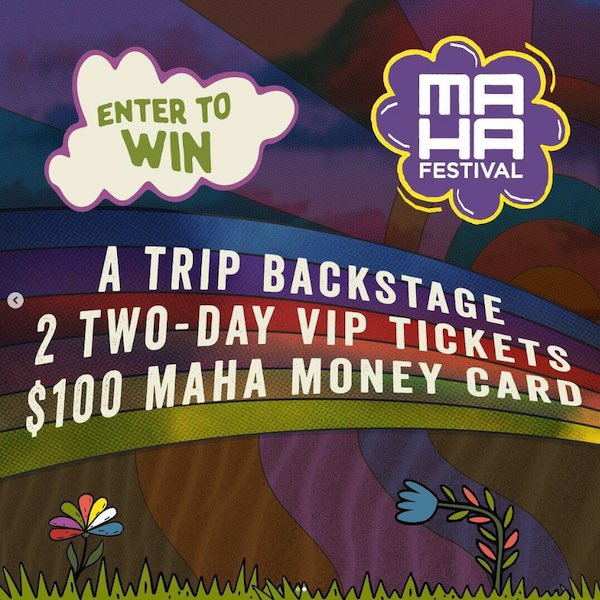 Social Media Post Example for a music festival ticket giveaway