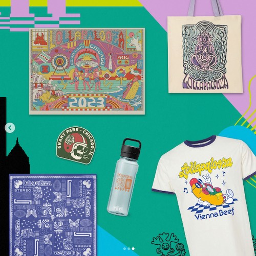 Merch, anyone? Check out what's in store at the #Lolla store this weekend, located next to Buckingham Fountain 😮‍💨