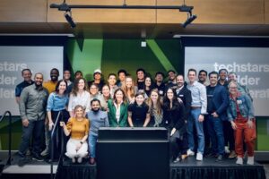 Photo of Techstars Boulder Cohort with Maxwell Co-Founders from Omaha